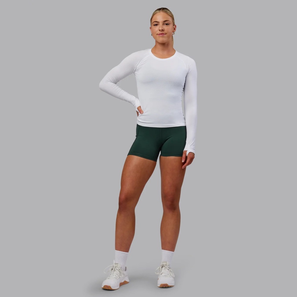 FLX Ribbed Long Sleeve Shirt Active Workout Base Layer Running Top✨